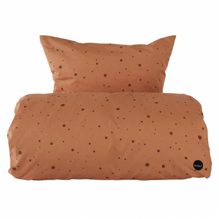 Bäddset \'Dot\' - Brun 220cm i gruppen Inredning / Textilier / Sängkläder hos Reforma (1102046)