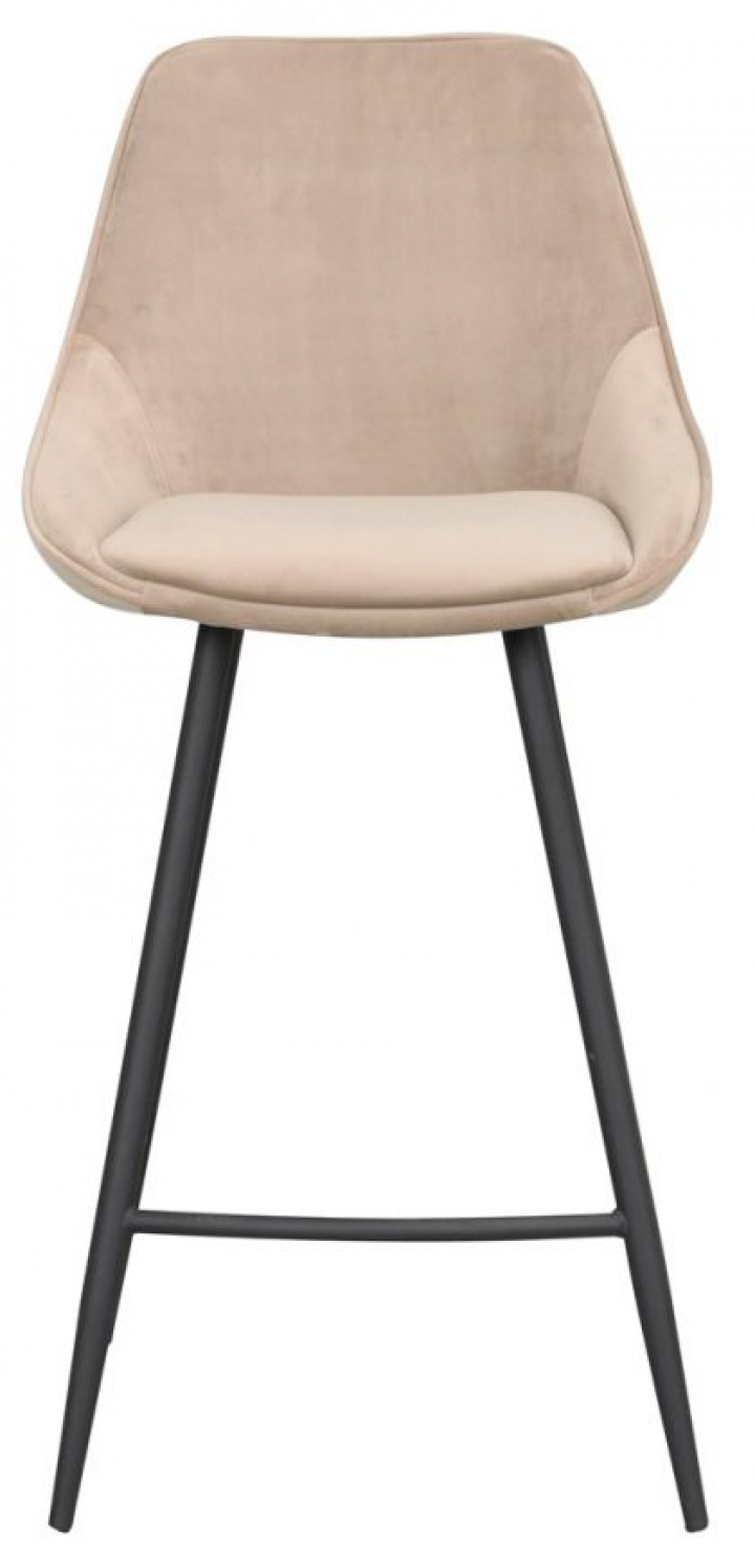 Barstol 'Sierra' - Beige/Sammet