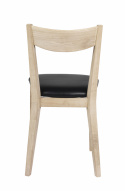 Stol \'Dylan\' - Vitpigmenterad Ek/Svart