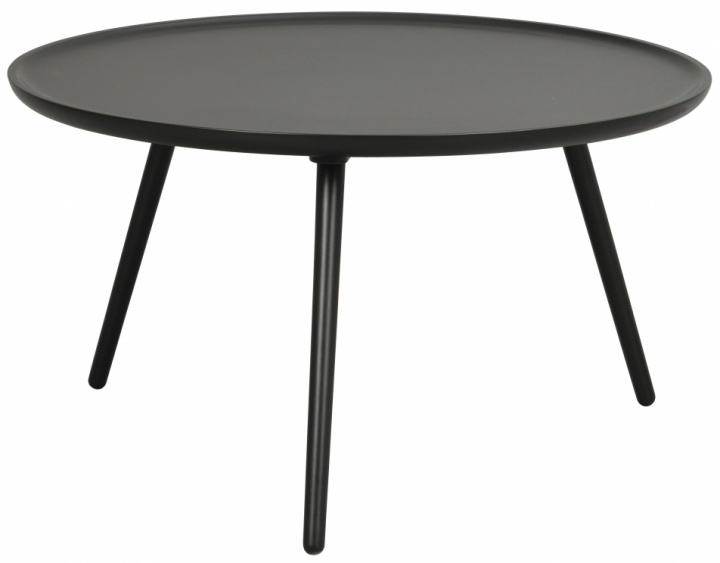 Soffbord 'Daisy' Runt 80cm - Svart
