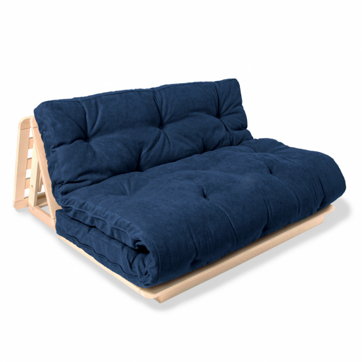 Dagbdd \'Layti 140 Futon\' - Natur/Bl i gruppen RUM / Trdgrd / Balkong / Stolar hos Reforma (1118)