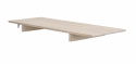 TiIläggsskiva \'Filippa\' 45x120cm - Vitpigmenterad Ek 