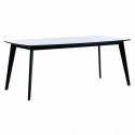 Matbord \'Olivia\' - Vit/Svart 190x90cm