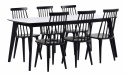 Matbord \'Olivia\' - Vit/Svart 190x90cm