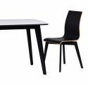 Matbord \'Olivia\' - Vit/Svart 190x90cm