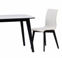 Matbord \'Olivia\' - Vit/Svart 190x90cm
