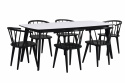 Matbord \'Olivia\' - Vit/Svart 190x90cm
