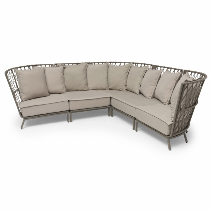 Hörnsoffa Lounge \'Jet Set\' - Beige i gruppen Möbler / Utemöbler hos Reforma (115032)