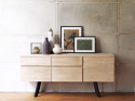 Sideboard \'Fred\' - Vitpigmenterad Ek