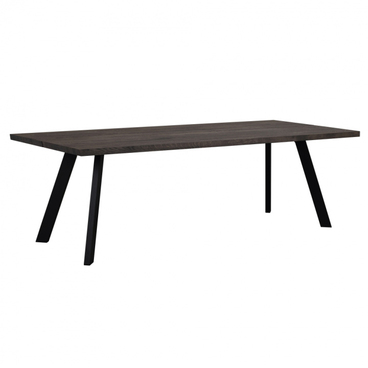 Matbord 'Fred' - Brun/Svart 240x100cm