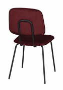 Stol \'Baldwin\' - Röd/Sammet