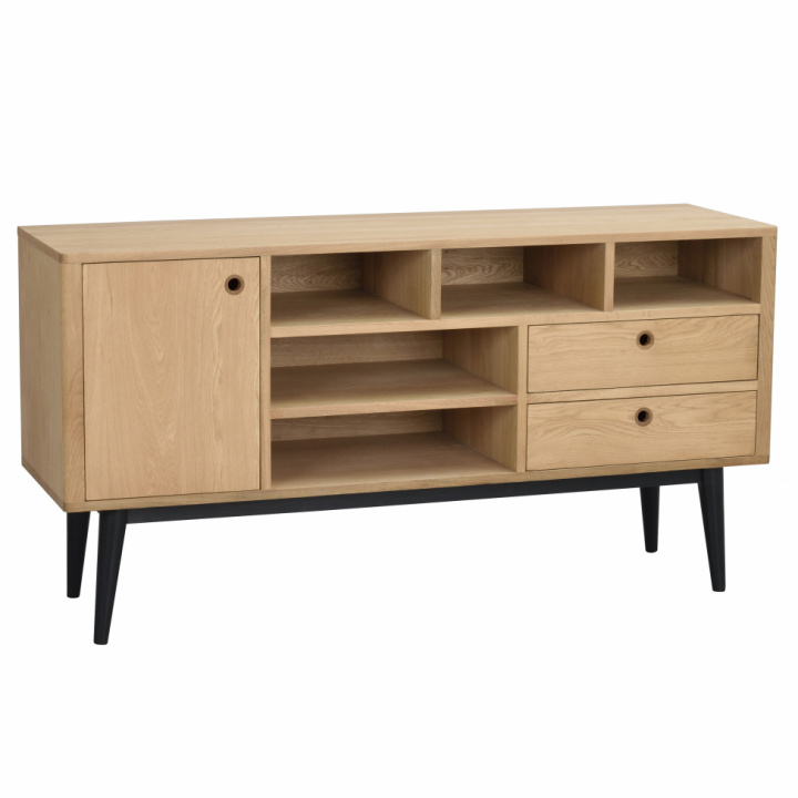 Sideboard \'Vienna\' - Ek/Svart i gruppen Möbler / Hyllor & förvaring / Sideboards hos Reforma (117712)