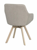Karmstol \'Alison\' - Beige/vitpigmenterade