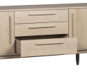 Sideboard \'Minzin\' 160 cm - Vitpigmenterad Ek