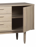 Sideboard \'Minzin\' 160 cm - Vitpigmenterad Ek