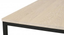 Matbord \'Everett\' 180x100cm - Vitpigmenterad/Svart