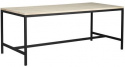 Matbord \'Everett\' 180x100cm - Vitpigmenterad/Svart