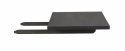 Tilläggsskiva \'Everett\' - Svart 50x100cm