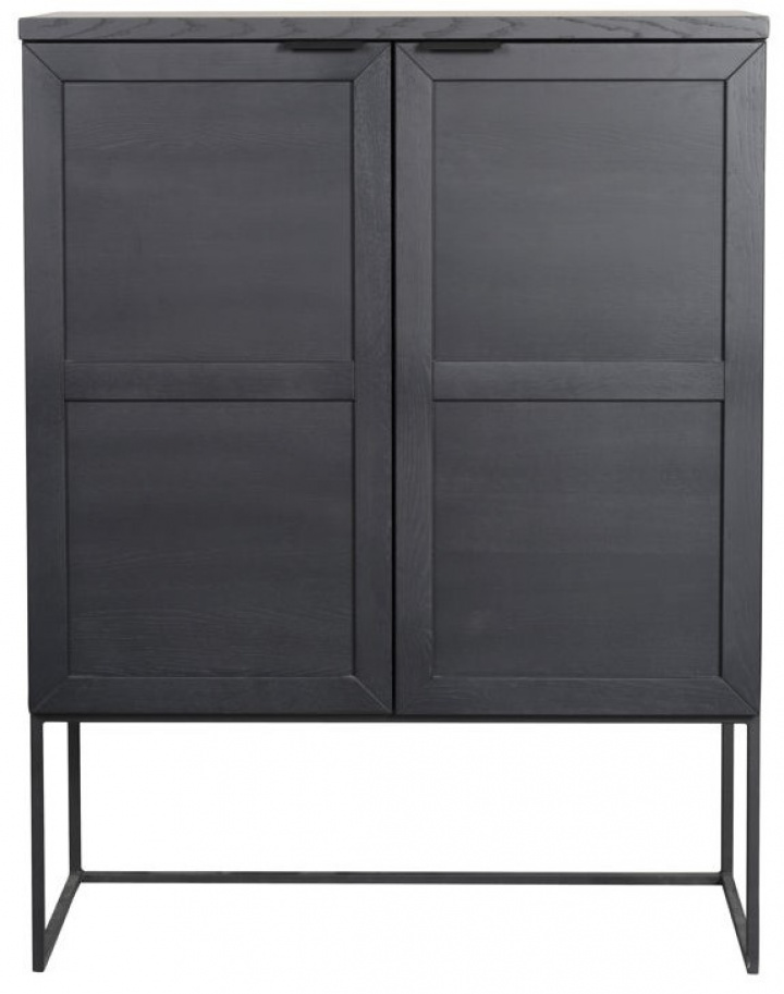 Skåp \'Everett\' 95x125cm - Svart i gruppen Möbler / Hyllor & förvaring / Skåp och skänkar hos Reforma (118785)