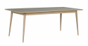 Matbord \'Dawsone\' - Vitpigmenterad Ek/Grå 200x90cm