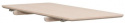 Tilläggsskiva \'Yumi\' 45x90cm - Vitpigmenterad ek