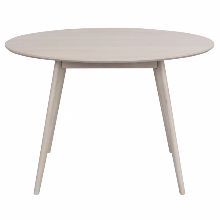 Matbord 'Yumi' Runt 115cm - Vitpigmenterad