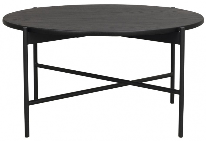 Soffbord 'Skye' Runt 89cm - Svart