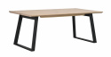Matbord \'Melville\' 210x95cm - Vitpigmenterad Ek/Svart