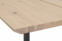 Matbord \'Melville\' 210x95cm - Vitpigmenterad Ek/Svart