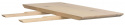 Tilläggsskiva \'Melville\' 50x95cm - Vitpigmenterad Ek