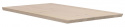 Tilläggsskiva \'Brigham\' 50x90cm - Vitpigmenterad Ek
