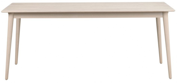 Matbord 'Tyler' 180x90cm - Vitpigmenterad Ek