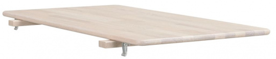 Tillggsskiva \'Tyler\' 50x90 - Vitpigmenterad Ek