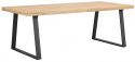 Matbord \'Brooklyn\' 220x95cm - Ek/Svart U-ben