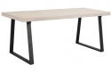 Matbord \'Brooklyn\' 170x95cm - Vitpigmenterad/Svart U-ben