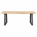 Matbord \'Brooklyn\' 170x95cm - Natur/Svart