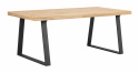 Matbord \'Brooklyn\' 170x95cm - Natur/Svart