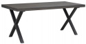 Matbord \'Brooklyn\' 170x95cm - Mörkbrun/X-ben