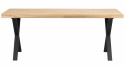 Matbord \'Brooklyn\' 170x95cm - Ek/Svart X-ben
