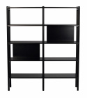 Bokhylla \'Holton\' 140x166 - Svart