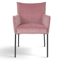 Fåtölj \'Dion\' - Sammet/Rosa