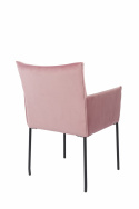 Fåtölj \'Dion\' - Sammet/Rosa