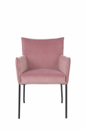 Fåtölj \'Dion\' - Sammet/Rosa