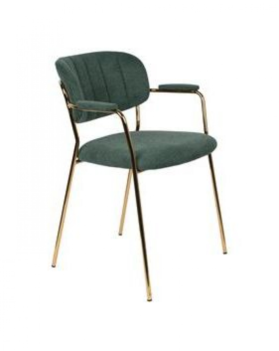 Stol \'Jolien\' - Grn/Guld
