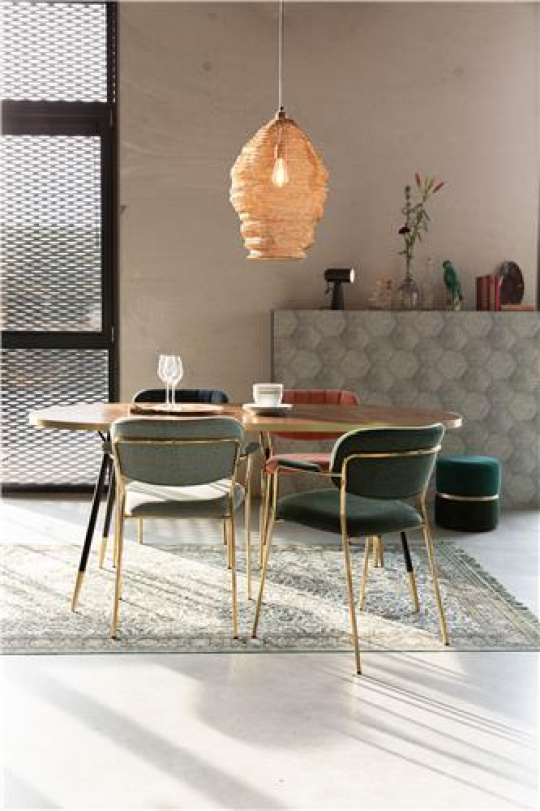 Stol \'Jolien\' - Grn/Guld