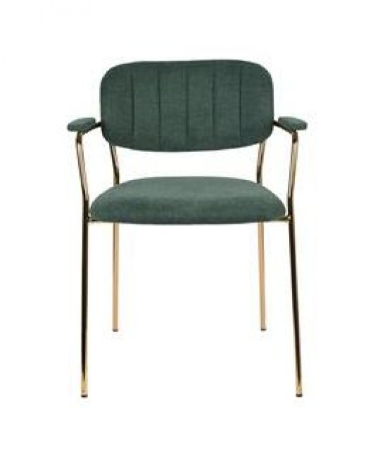 Stol \'Jolien\' - Grn/Guld