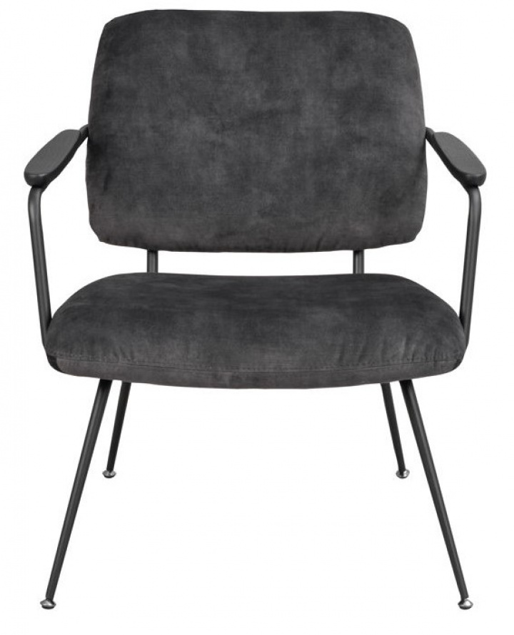 Loungestol \'Prescott\' - Grå/ Svart i gruppen Möbler / Sittmöbler / Stolar hos Reforma (120112)