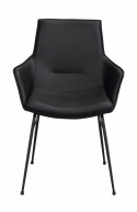 Karmstol \'Lowell\' - Svart