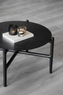 Soffbord \'Holton\' Ø80 - Svart