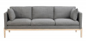 Soffa \'Ness\' 3-sits - Grå/Vitpigmenterad